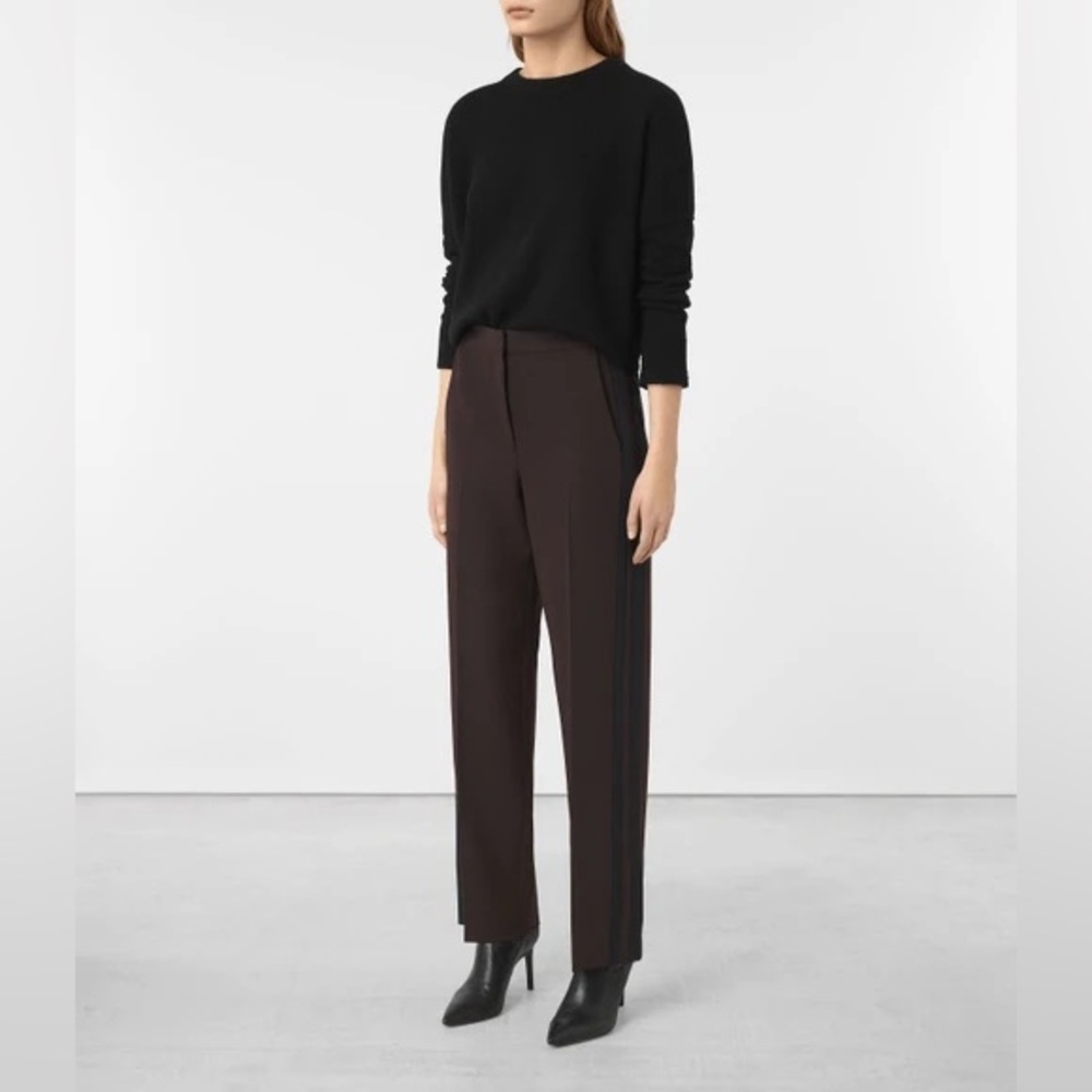 All Saints Black Wide Leg Pants